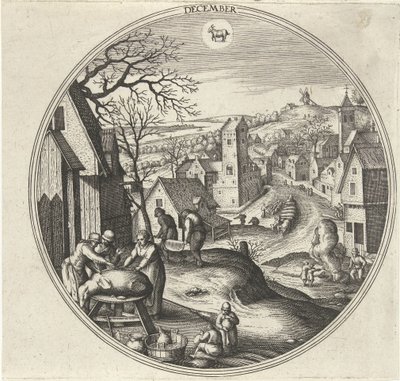 12月 The Twelve Months (シリーズタイトル) 作： Adriaen Collaert