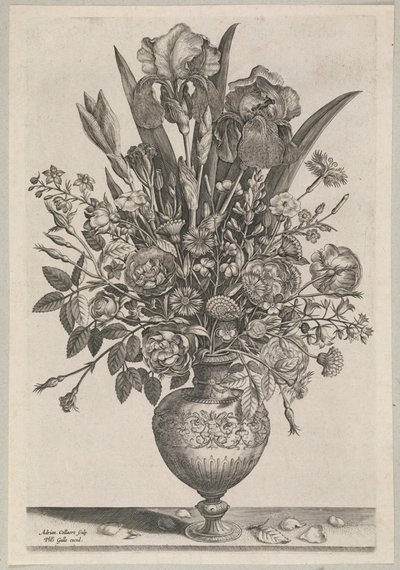 アイリスのフラワーピース 作： Adriaen Collaert