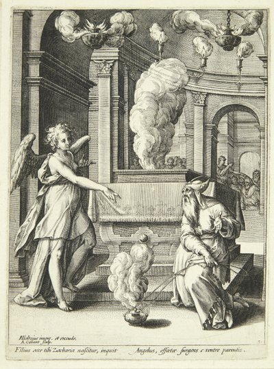 ヨハネの受胎告知 作： Adriaen Collaert