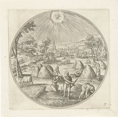 7月 Ivlivs (オブジェクトのタイトル) The Twelve Months (シリーズタイトル) 作： Adriaen Collaert