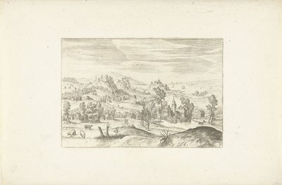 小川のある風景 アントワープ周辺の風景（連載タイトル） 作： Adriaen Collaert