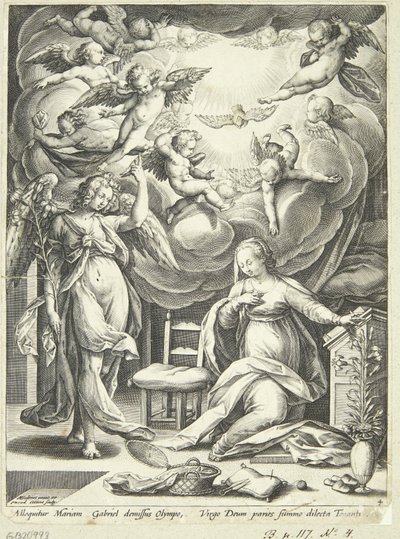 マリアの受胎告知 作： Adriaen Collaert