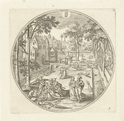 5月 Maivs (オブジェクトのタイトル) The Twelve Months (シリーズタイトル) 作： Adriaen Collaert