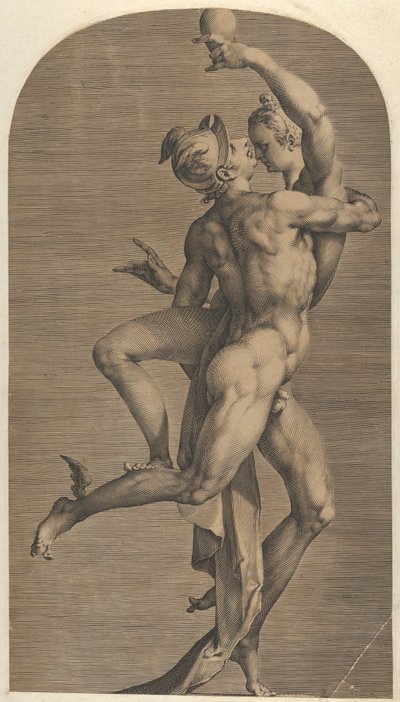マーキュリー アブダクティング プシュケ、ca. 1621年。 作： Adriaen Collaert