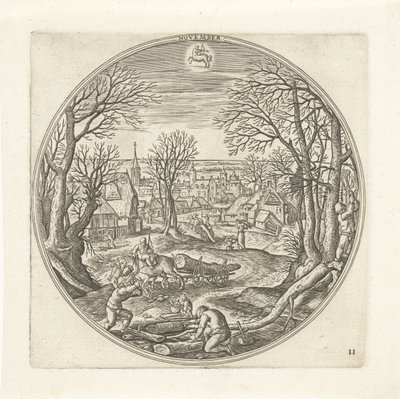 11月 The Twelve Months (シリーズタイトル) 作： Adriaen Collaert