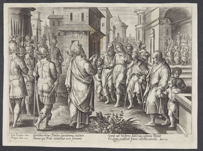 ローマで説教する聖パウロ 作： Adriaen Collaert