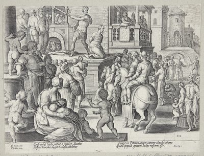 セント・ジェームズの斬首 作： Adriaen Collaert