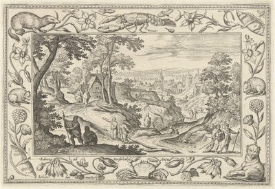 使徒の放送 聖書、神話、狩猟の風景（シリーズ名） 作： Adriaen Collaert