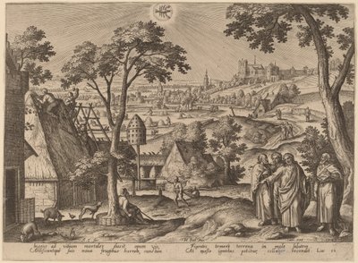 金持ちの愚か者のたとえ話 作： Adriaen Collaert after Hans Bol