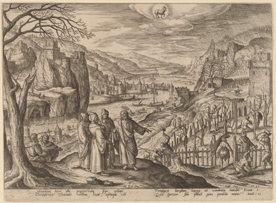 二人の息子と不当な夫のたとえ話 作： Adriaen Collaert after Hans Bol