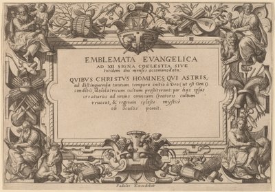 タイトルページ 作： Adriaen Collaert after Hans Bol