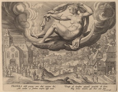 夜 作： Adriaen Collaert after Maarten de Vos