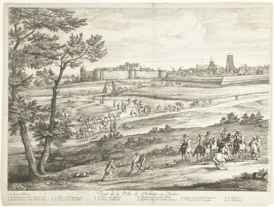 ベテューンの眺め（左シート） Vue de la Ville de Bethune en Artois (オブジェクトのタイトル) 作： Adriaen Frans Boudewyns