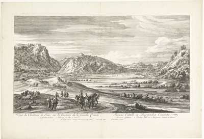 ジュウ城の眺め Vue du Chateau de Joux sur la frontiere de la franche Comté (オブジェクトのタイトル) 作： Adriaen Frans Boudewyns