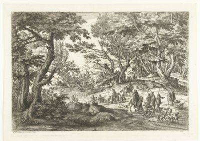 狩猟団のある風景 ハンターのいる風景（連載タイトル） 作： Adriaen Frans Boudewyns