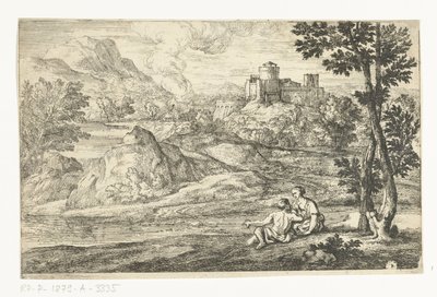 城のある風景 作： Adriaen Frans Boudewyns