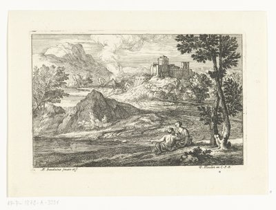 城のある風景 作： Adriaen Frans Boudewyns