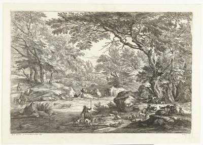 ハンターが休んでいる風景 ハンターのいる風景（連載タイトル） 作： Adriaen Frans Boudewyns
