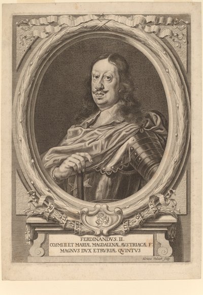フェルディナンド 2 世、トスカーナ大公 作： Adriaen Haelwegh