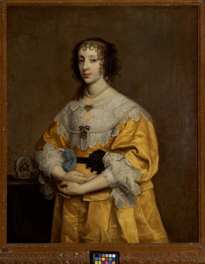 ヘンリエッタ マリア、チャールズ 1 世の女王 (1609-1680) 作： Adriaen Hanneman