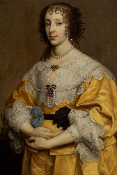 ヘンリエッタ マリア、チャールズ 1 世の女王 (1609-1680) 作： Adriaen Hanneman