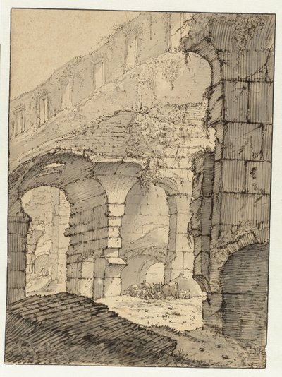 コロッセオ、ローマで表示します。 作： Adriaen Honich (attributed to)
