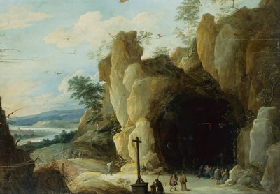 エジプトへの逃亡中の休息 (オイル) 作： Adriaen Isenbrandt or Isenbrant
