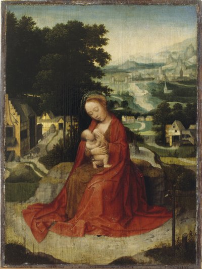 エジプトへの逃走中の残り、1520〜30年頃（パネルに油彩） 作： Adriaen Isenbrandt or Isenbrant
