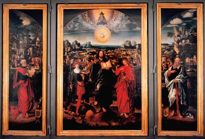 聖パンクライスのトリプティック - アドリアン・イゼンブラント（Adrien Ysenbrant, Ysenbrandt, Hysebrant）（1490-1551）による木の上の絵画 16世紀のデビュー作 Dim 185x270 cm Genes, chiesa di San Pancrazio 作： Adriaen Isenbrandt or Isenbrant