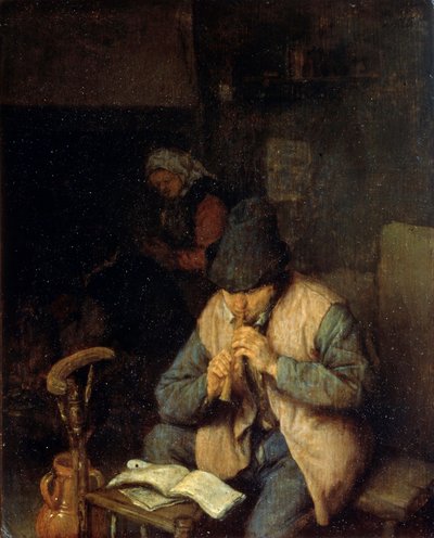 フルート奏者、c1660 作： Adriaen Jansz. van Ostade