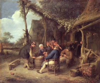 田舎での仕事の後、1659 作： Adriaen Jansz. van Ostade