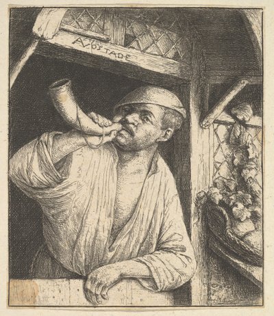 ベイカーブローイングホーン、1610-85。 作： Adriaen Jansz. van Ostade