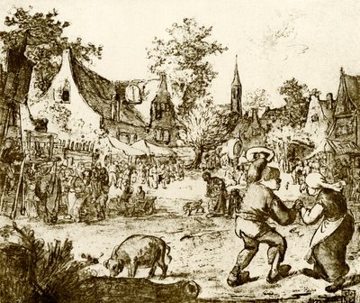 オランダの遊園地 作： Adriaen Jansz. van Ostade