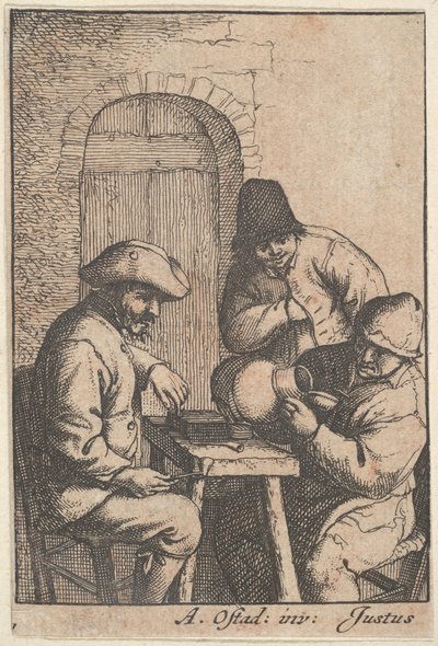 空の水差し、1610-85。 作： Adriaen Jansz. van Ostade
