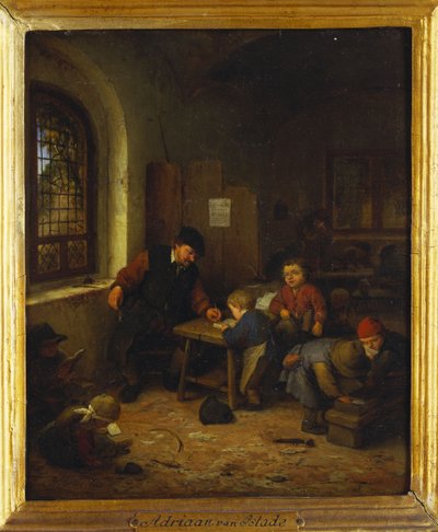 教室の内部、1666 作： Adriaen Jansz. van Ostade