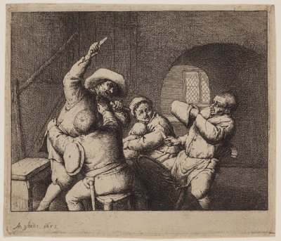 ナイフファイト 作： Adriaen Jansz. van Ostade