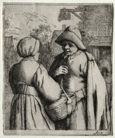 男と女の会話。 作： Adriaen Jansz. van Ostade
