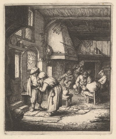 農民は法案を支払い、17世紀。 作： Adriaen Jansz. van Ostade