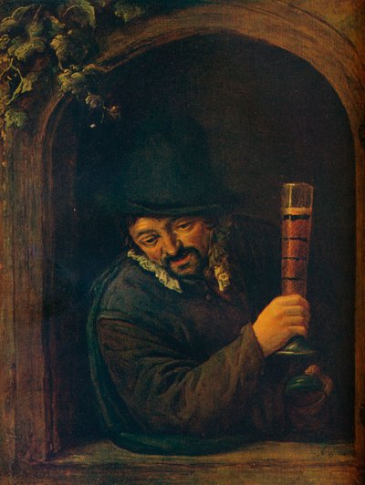 窓辺の農民、c1658 作： Adriaen Jansz. van Ostade