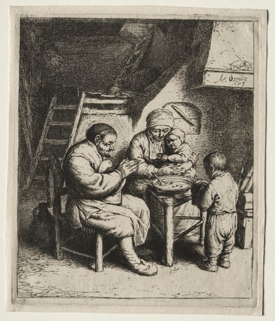 グレイスと言って、1653年。 作： Adriaen Jansz. van Ostade