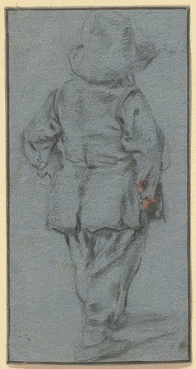 後ろから立っている少年 作： Adriaen Jansz. van Ostade