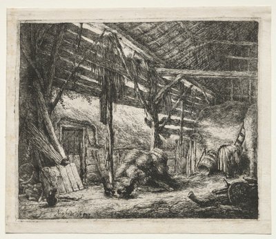 納屋、1647年。 作： Adriaen Jansz. van Ostade