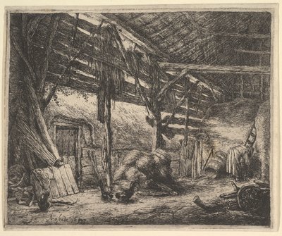 納屋、1647年。 作： Adriaen Jansz. van Ostade