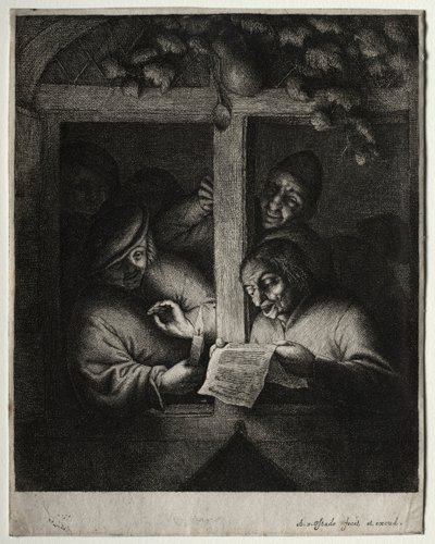キャロル歌手。 作： Adriaen Jansz. van Ostade