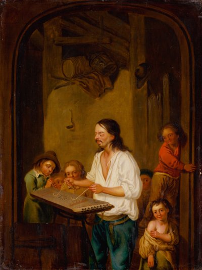 シンバロム奏者、1675年。 作： Adriaen Jansz. van Ostade