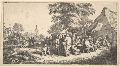 大木の下のケルメス、1610-85。 作： Adriaen Jansz. van Ostade