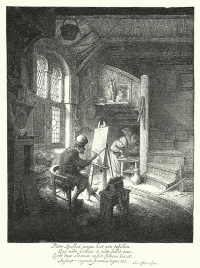 ザ・ペインター（エングレービング 作： Adriaen Jansz. van Ostade