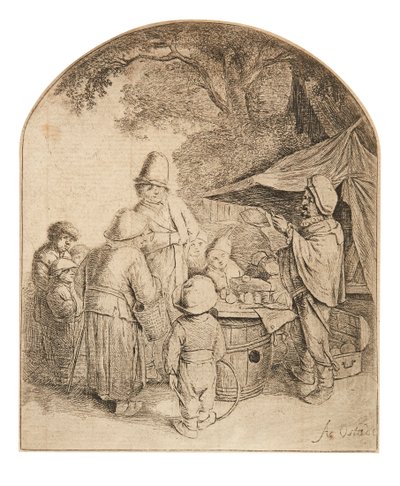 クワックサルバー (エッチング) 作： Adriaen Jansz. van Ostade