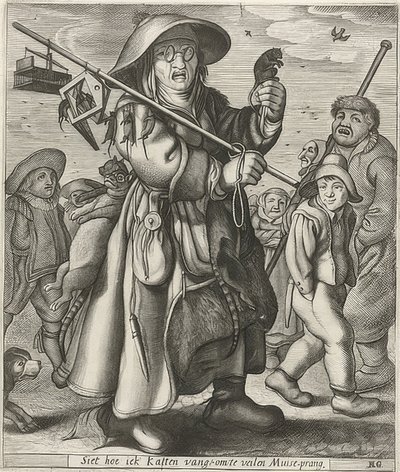 マウスフェンガー（マウスキャッチャー） 作： Adriaen Matham