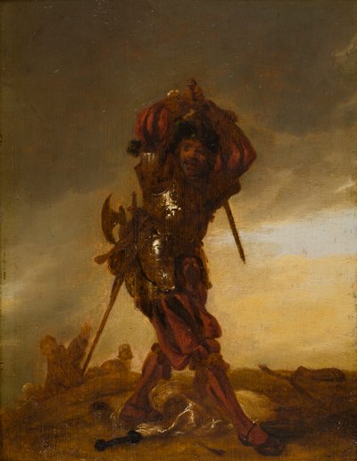 スイスの兵士：傭兵、c.1609-62（パネルに油彩） 作： Adriaen Pietersz. van de Venne